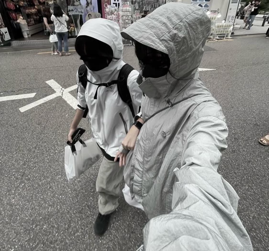 트래블 고프 후드 윈드 브레이커 그레이 상품이미지1