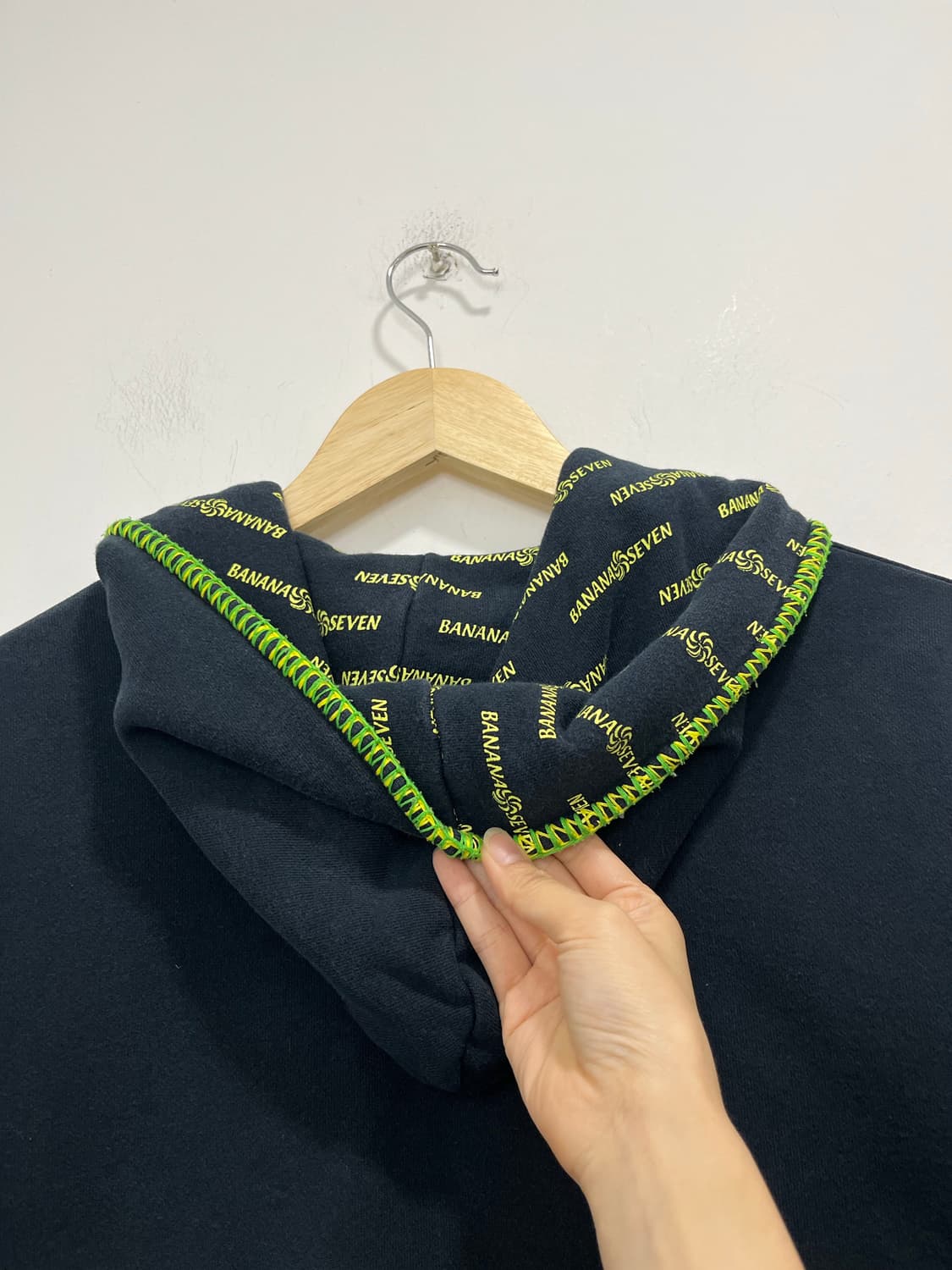일본 빈티지 바나나 세븐 y2k 로고 프린팅 후드집업  상품이미지9