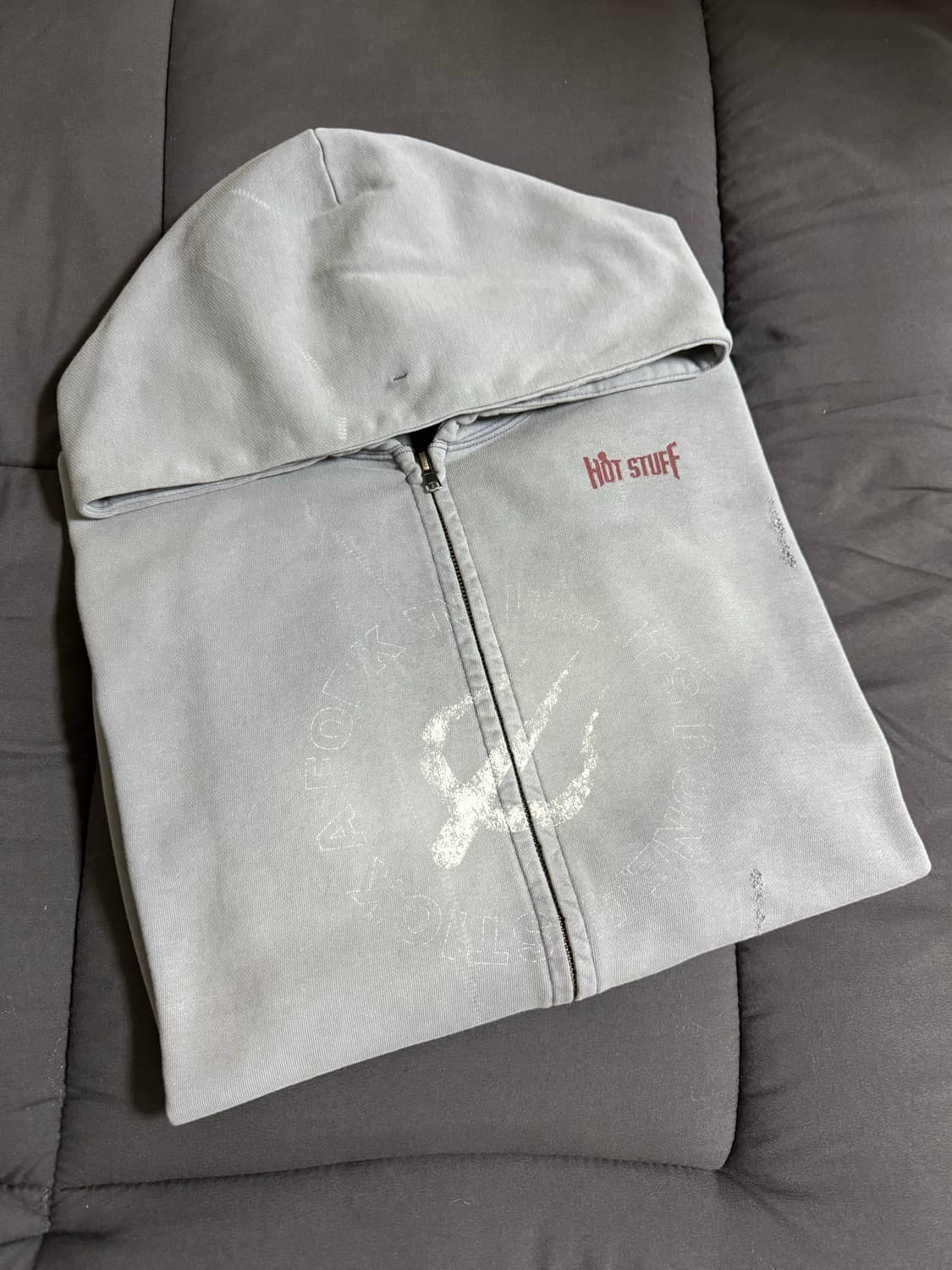 4) 폴리테루 집후디 핫스터프 하드 워시드 블루 상품이미지4