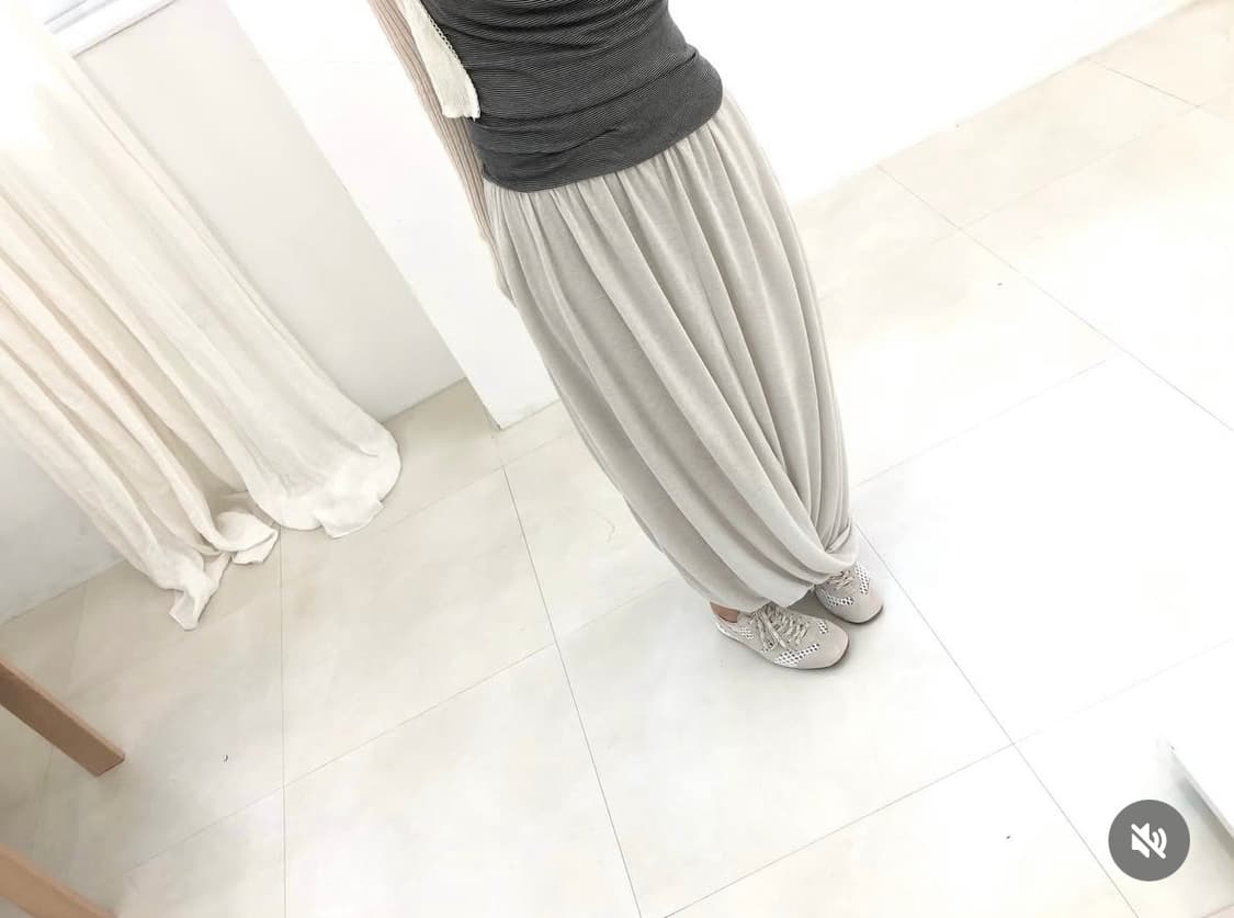Kyeo twist skirt -ivorygrey 상품이미지1