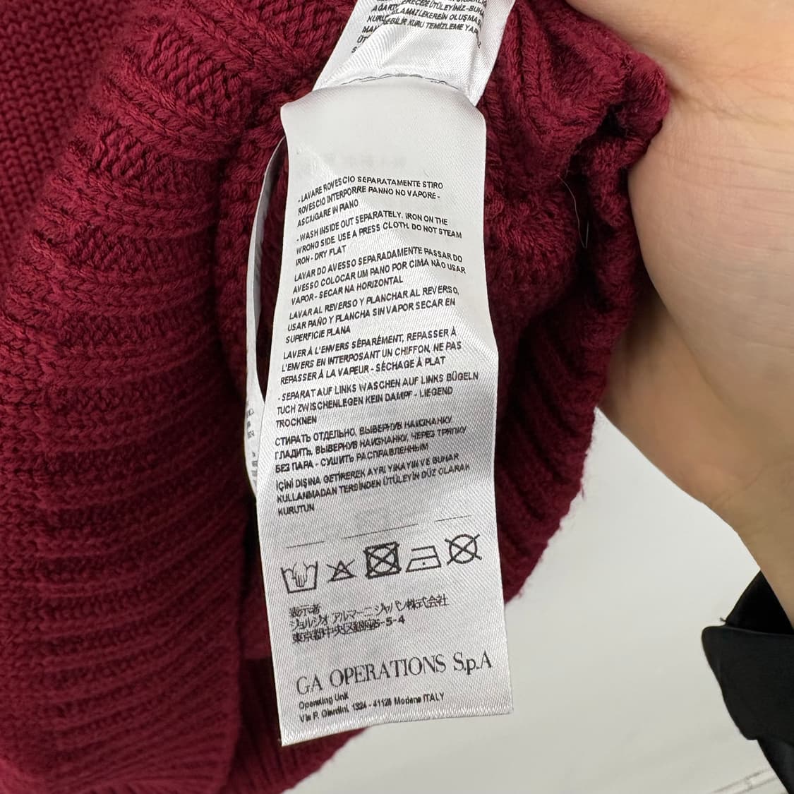 알마니 패턴 니트 스웨터 남L 상품이미지8