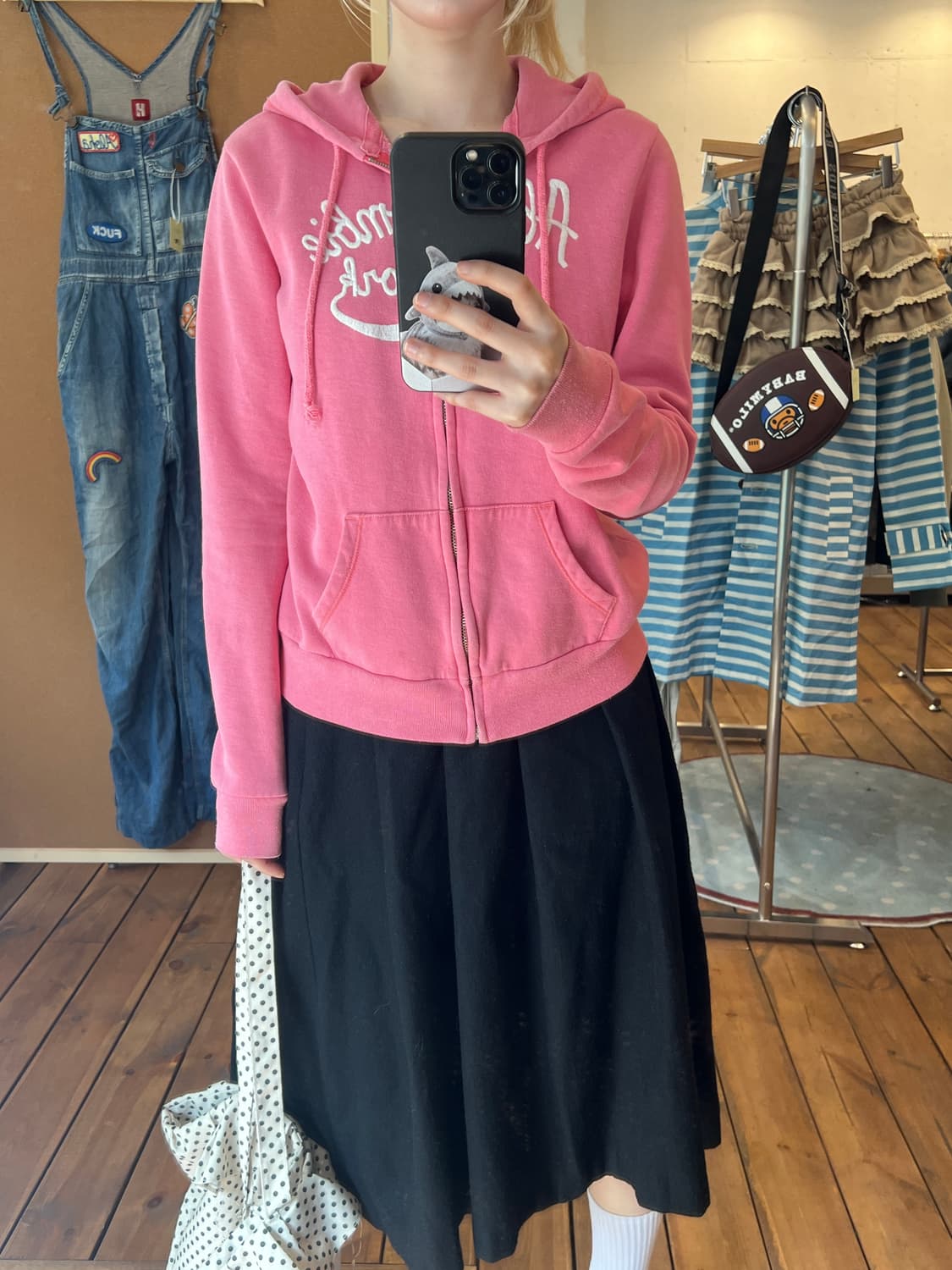 아베크롬비 핑크 후드집업  상품이미지2