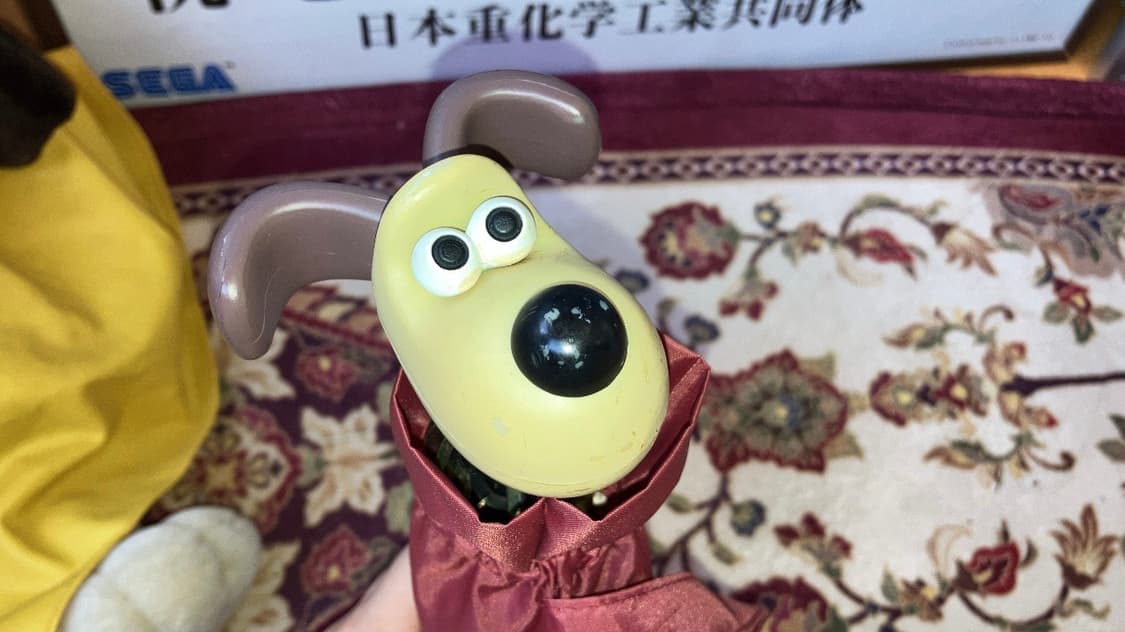빈티지 월레스와 그로밋 우산 상품이미지2