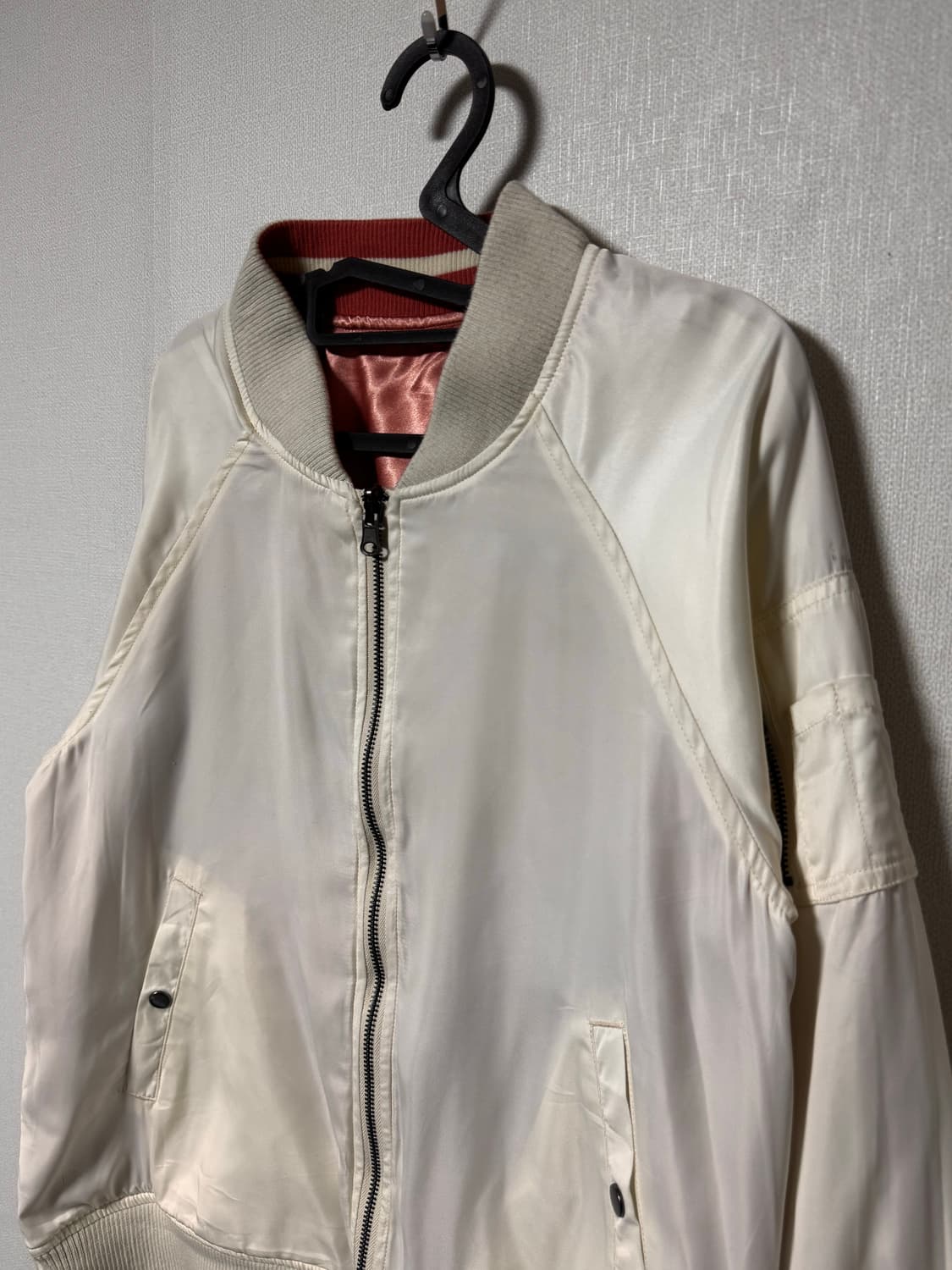 일본 리버시블 핑크 ma-1 스카잔 자켓 상품이미지4