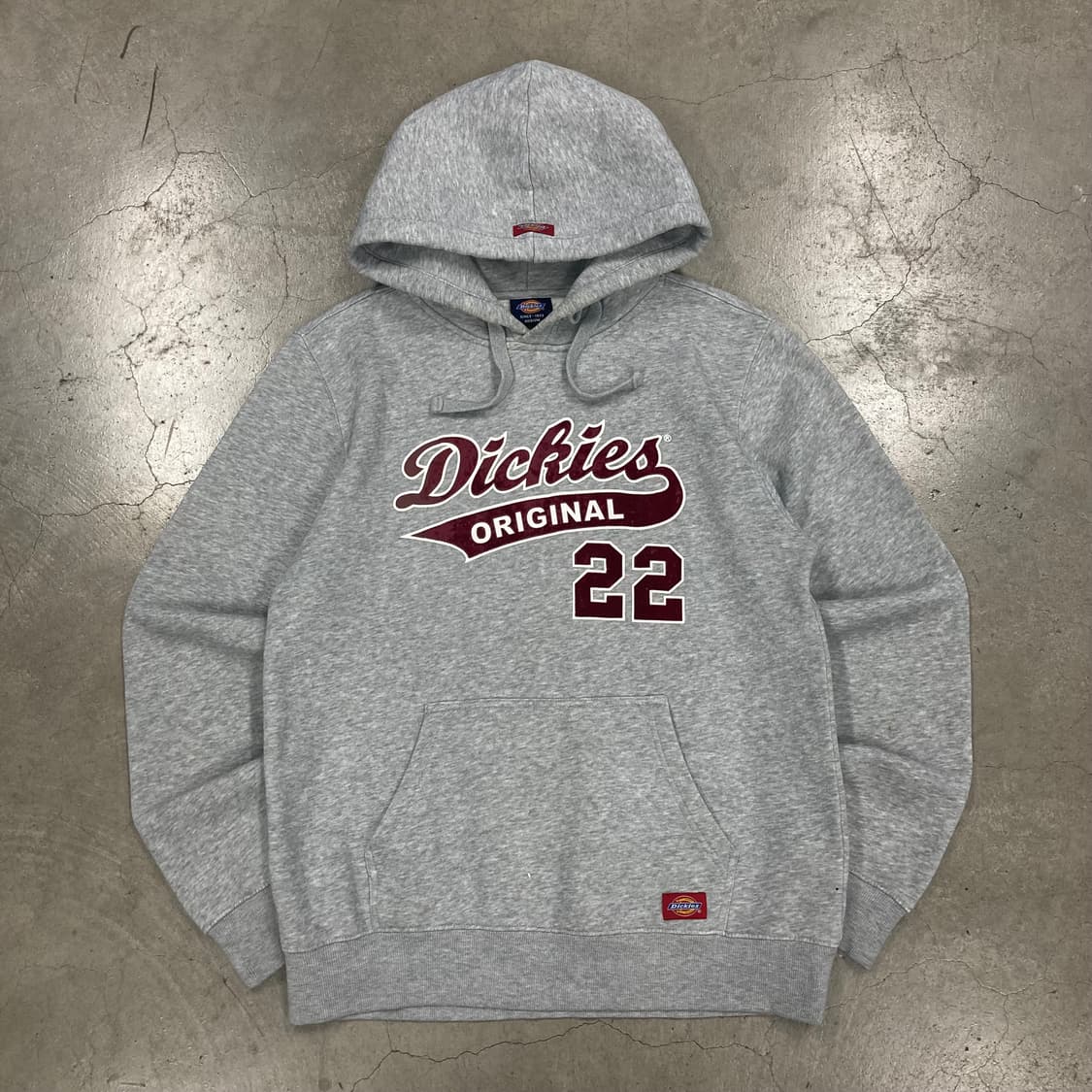 디키즈 그레이 컬러 스펠아웃 빅로고 후드티 상품이미지1