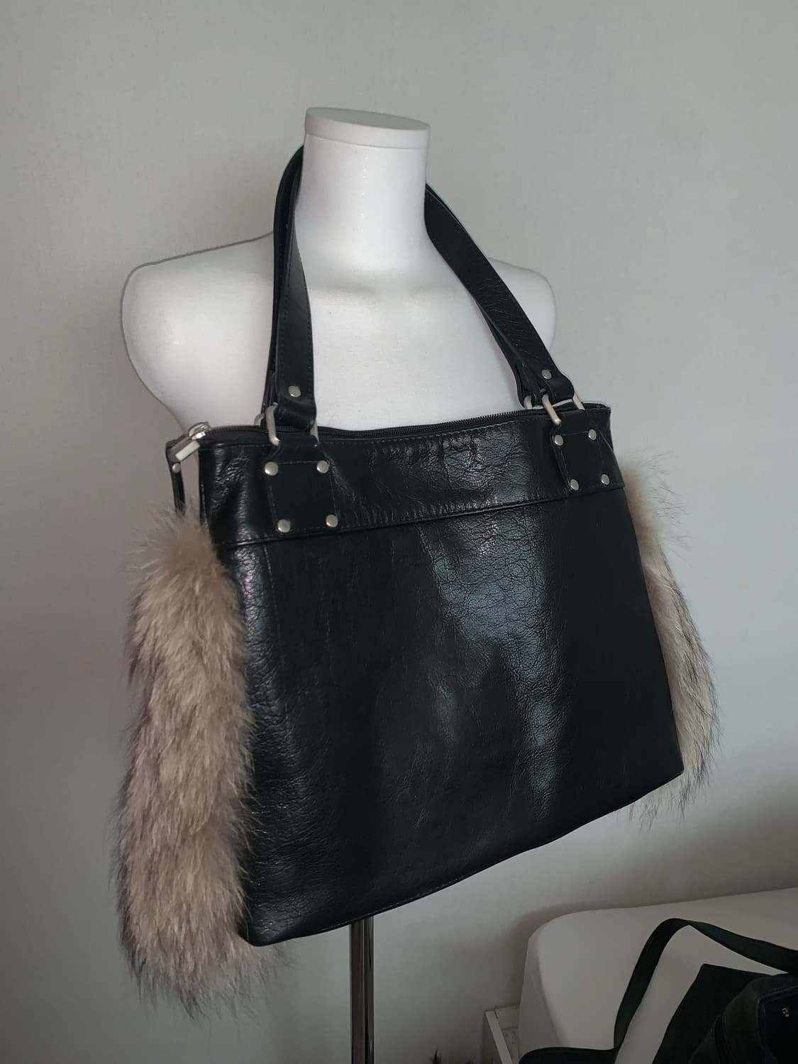 빈티지 퍼 가방 상품이미지2