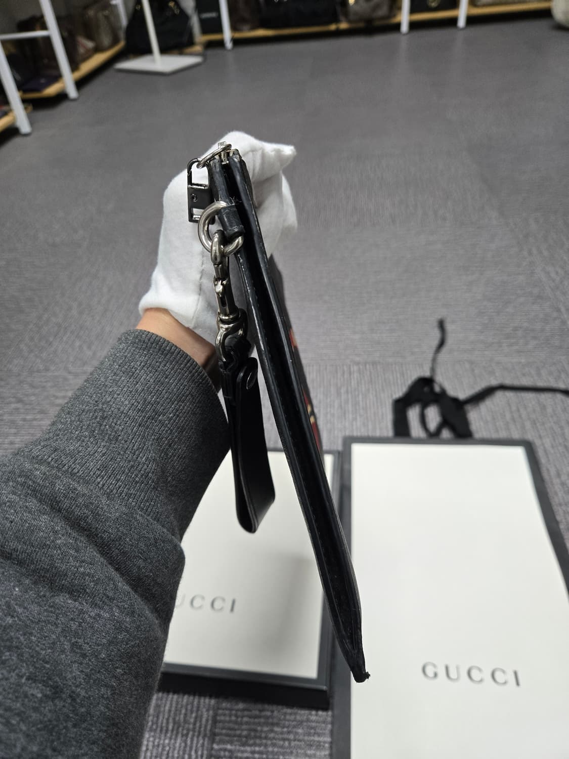 [특가][정품] 구찌 킹스네이크 클러치백 상품이미지3