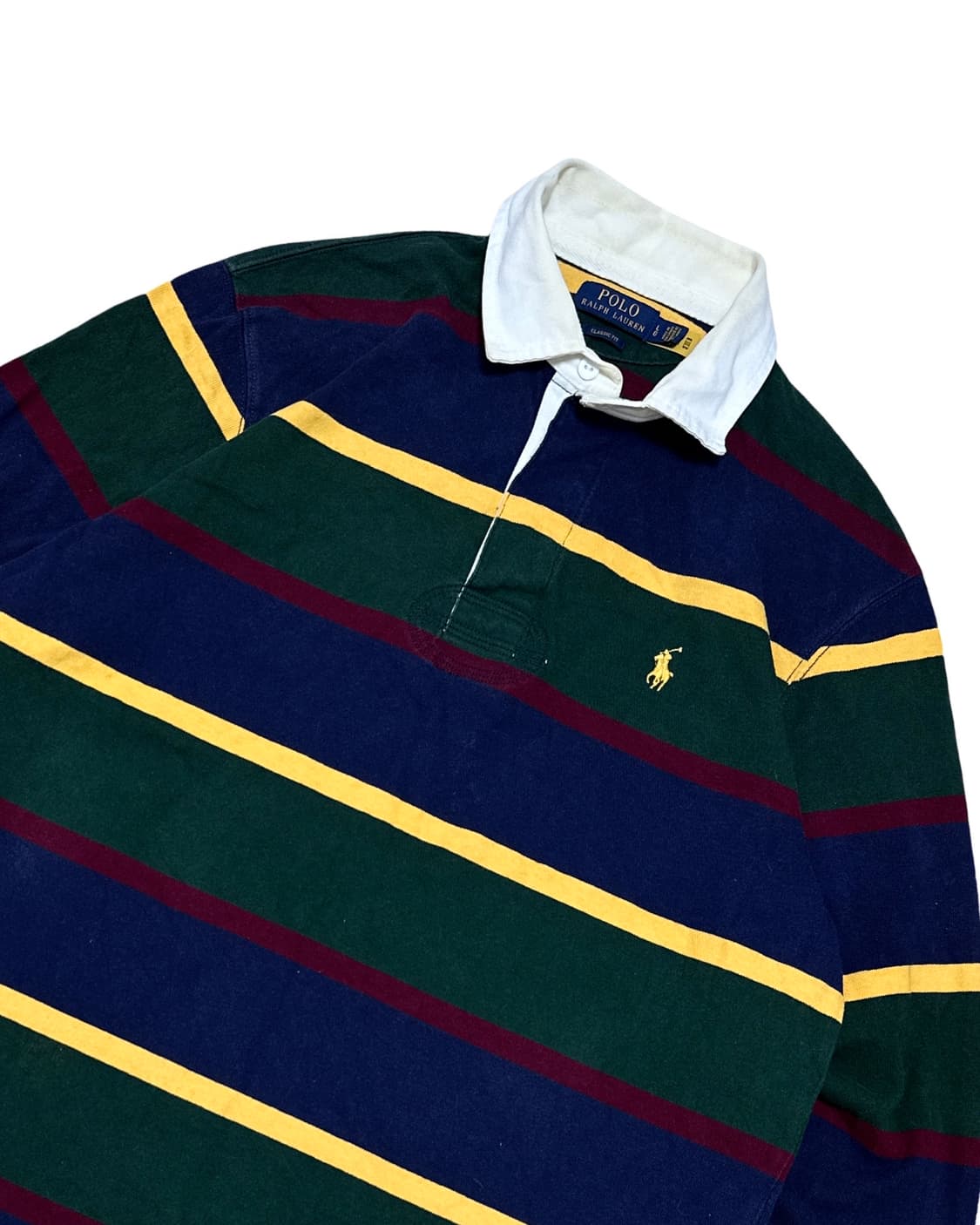 폴로 랄프로렌 qr택 스트라이프 럭비티 상품이미지3