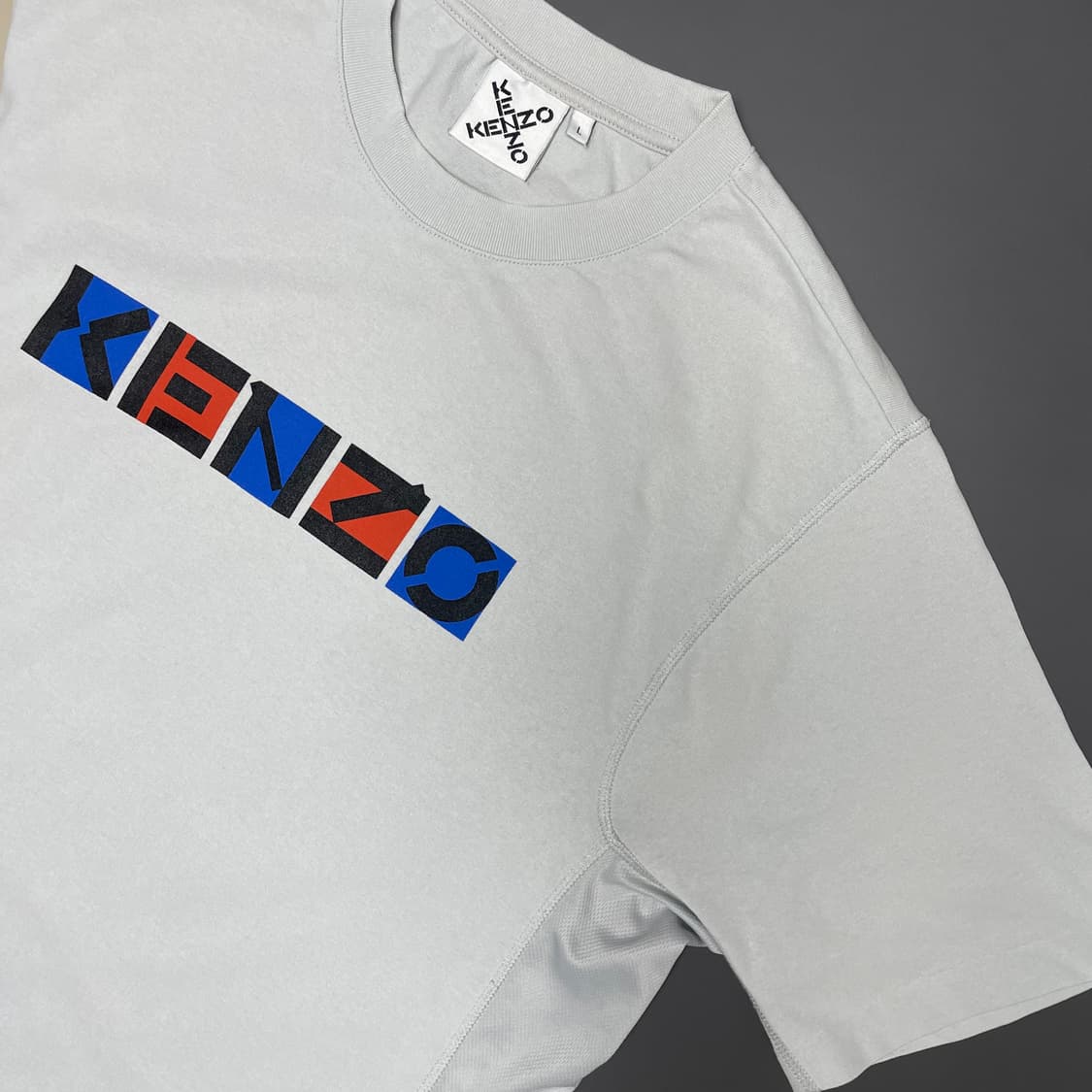 [L] 겐조 KENZO SS21 알파벳 로고 루즈 반팔 티셔츠 상품이미지5