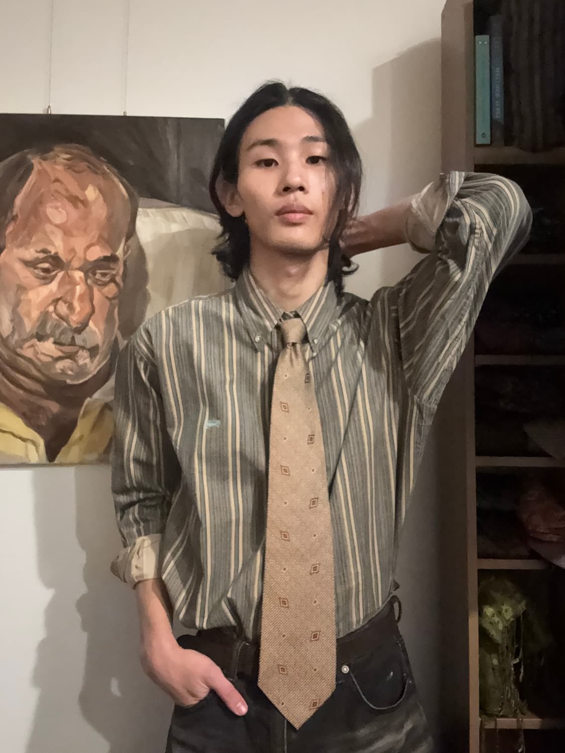 빈티지 셔츠/Yves Saint Laurent 타이 상품이미지10