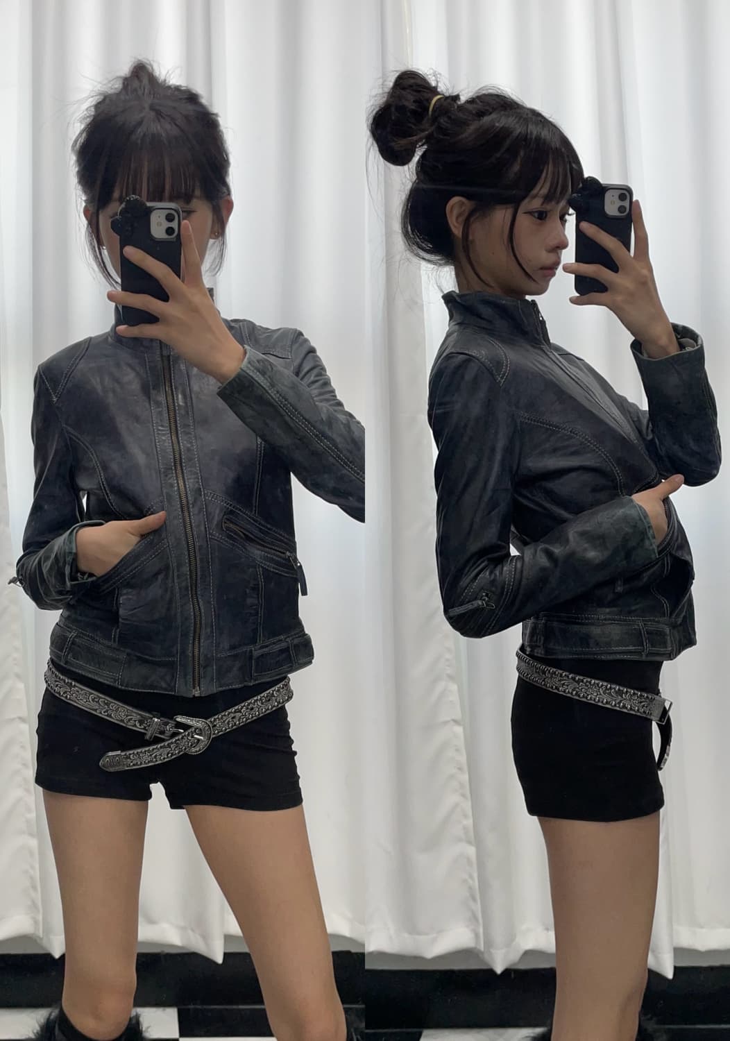 🎸블랙 레더 자켓🎸 상품이미지1