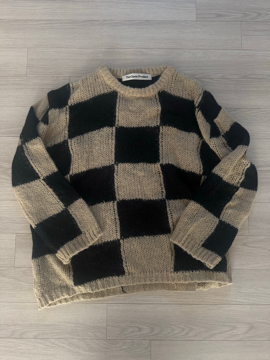 더오픈프로덕트 체크 니트 상품이미지2