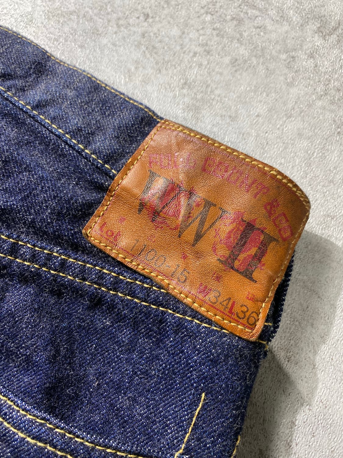 [32-33] FullCount 풀카운트 1100-15 셀비지 데님팬츠 상품이미지8