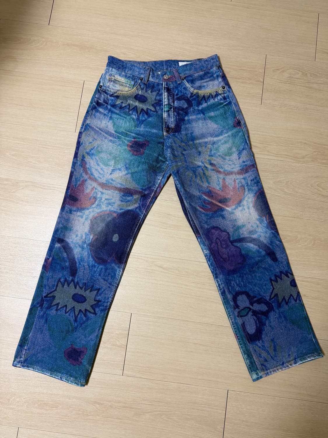 [31] 아워레가시 써드컷 디지털 초크 플라워 데님 상품이미지1