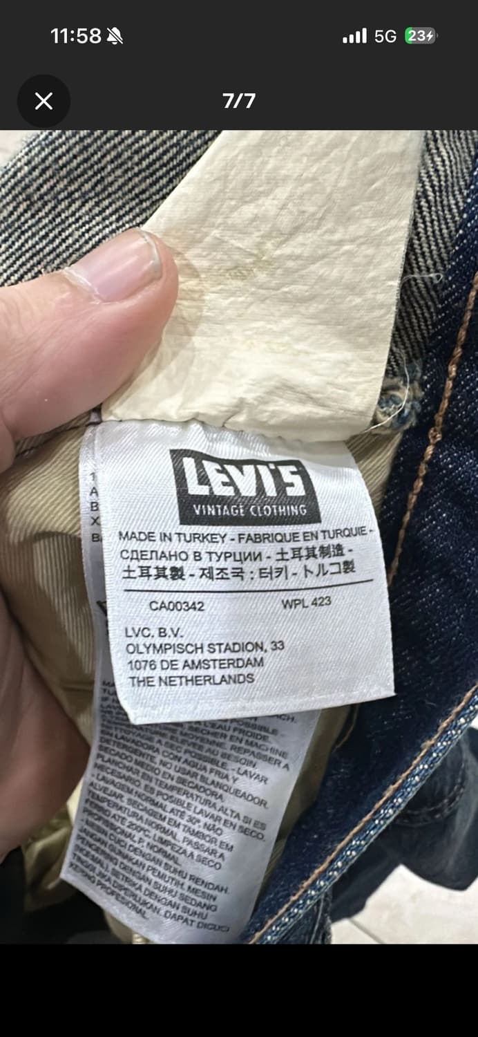 66501 리바이스 lvc 상품이미지5