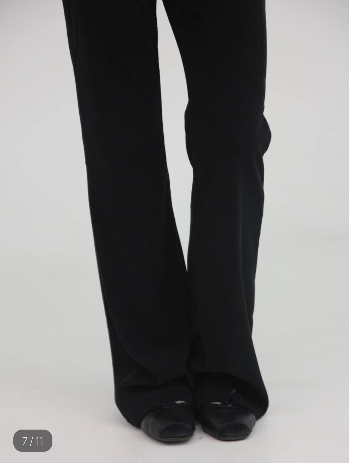 아모르샤이 BOOTCUT PANTS - CORDUROY BLACK  상품이미지6