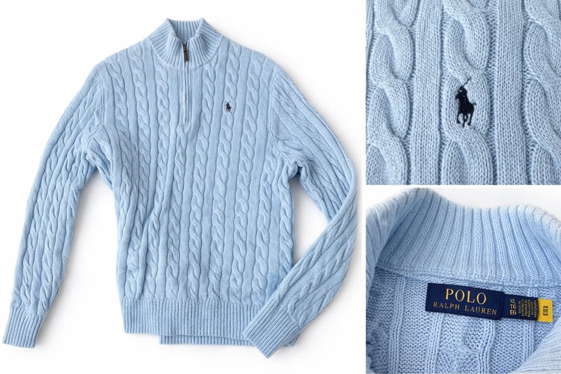 Polo Ralph Lauren Cable Knit Half-Zip up 상품이미지1
