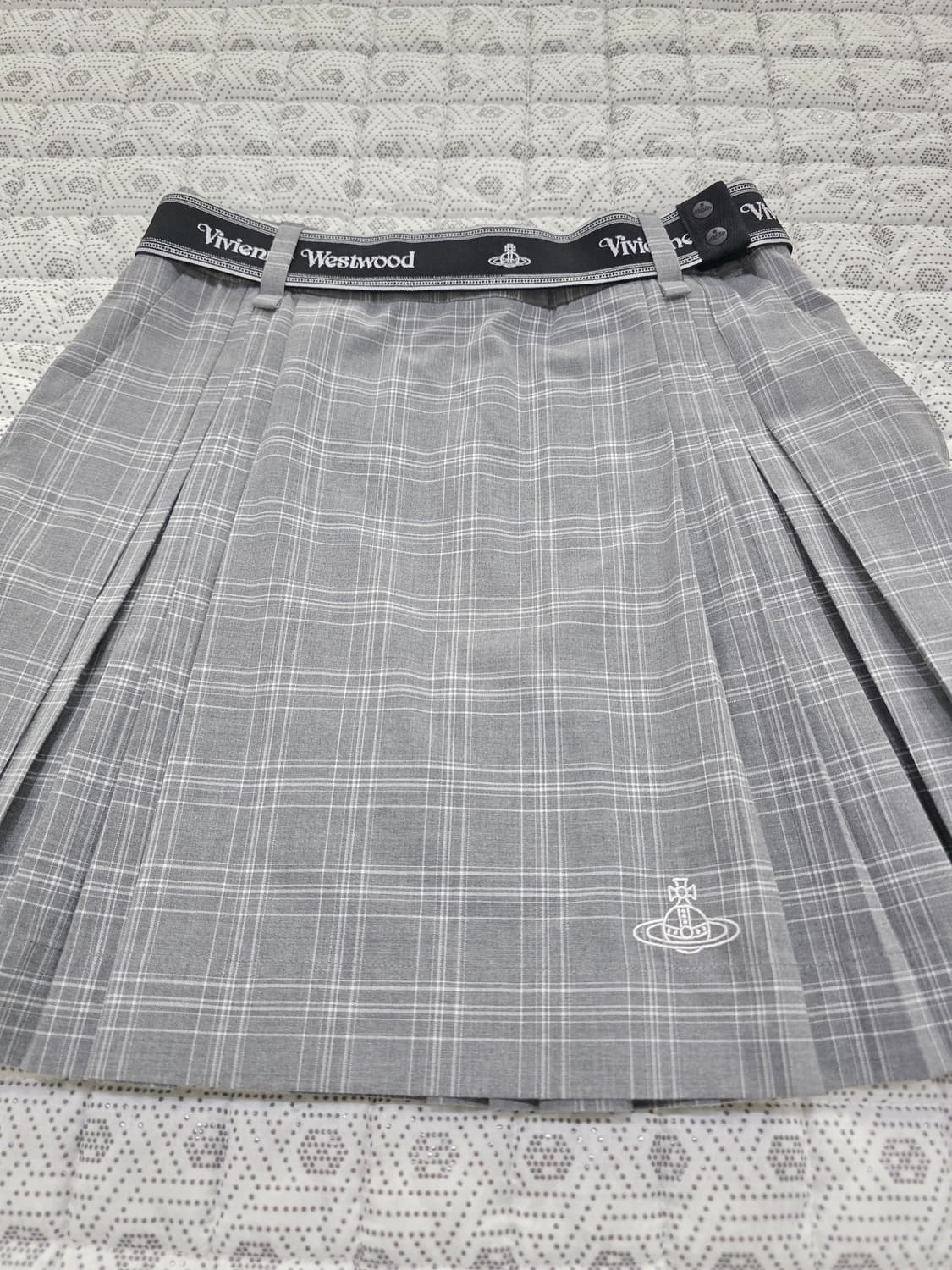 비비안웨스트우드 FW2025 체크 플리츠 스커트 28.5 상품이미지4