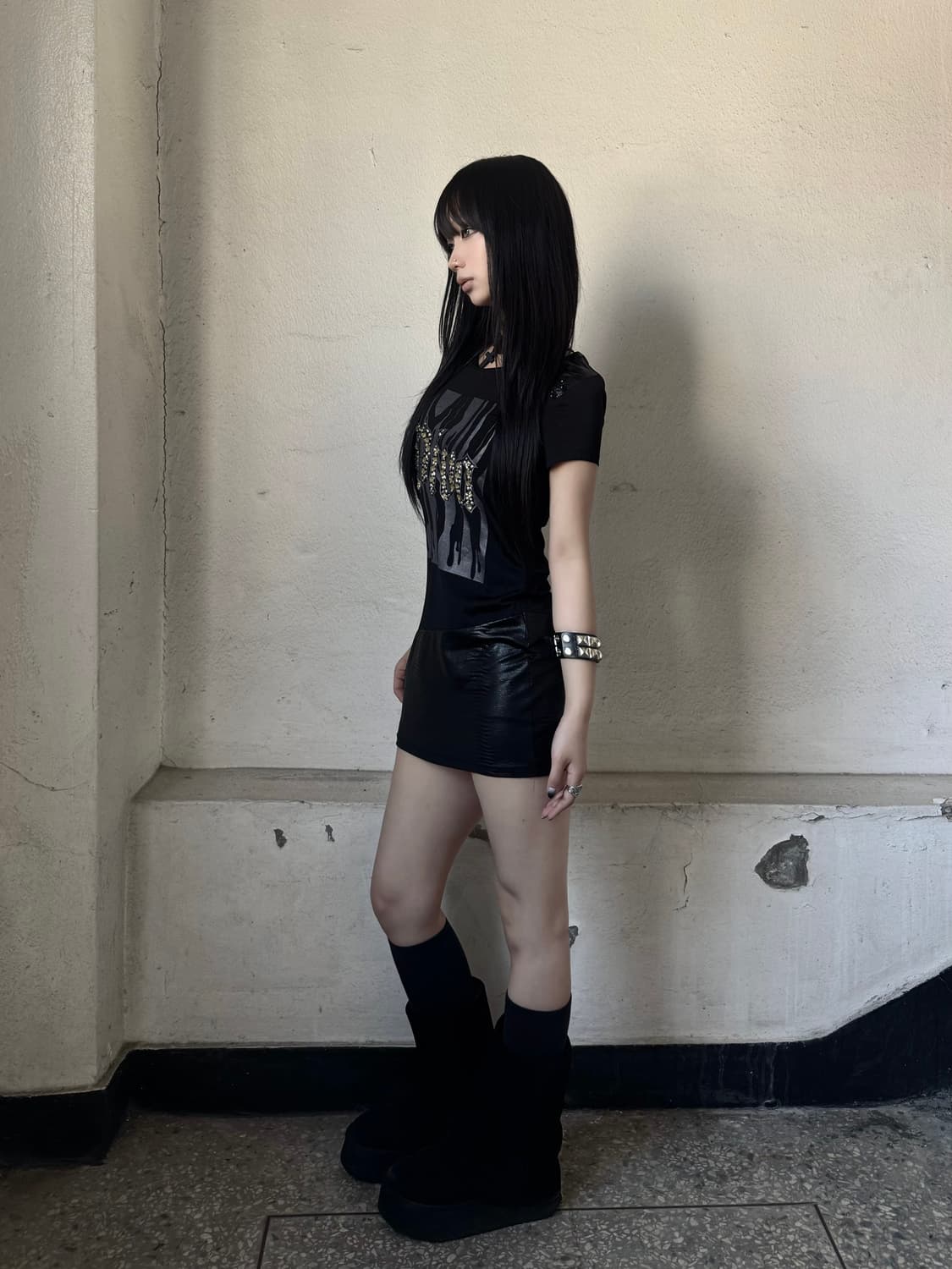 Black mini dress 상품이미지2