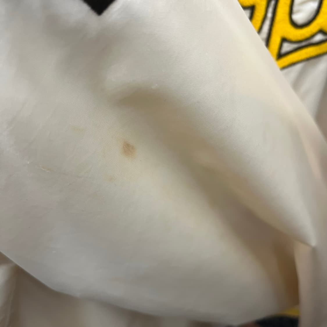 디젤 바시티 봄버 자켓 팜트리 패치 로고 자수 밑단 소매 디테일 옐로우 상품이미지8