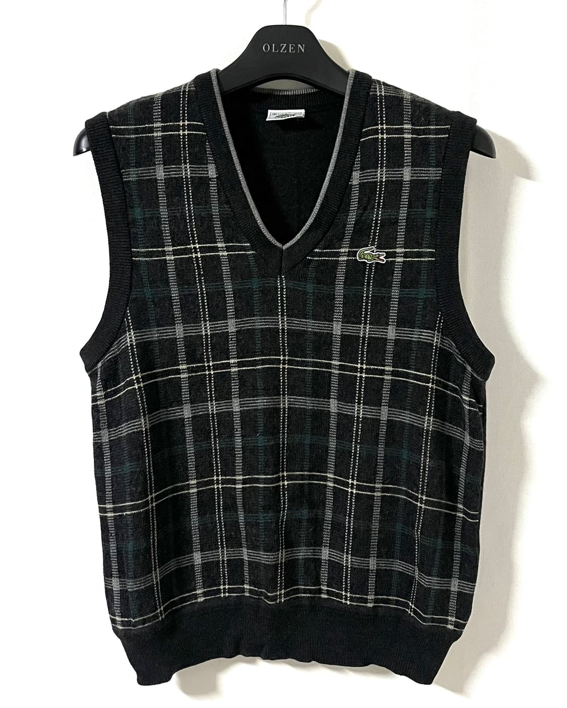 라코스테 체크 니트 조끼 베스트 상품이미지4