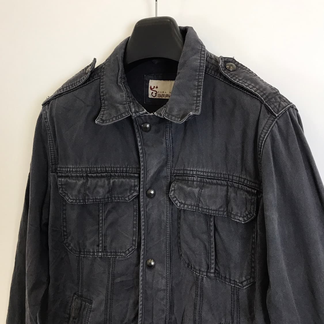 자라 빈티지워시드 워크집업자켓 [L사이즈] 상품이미지2