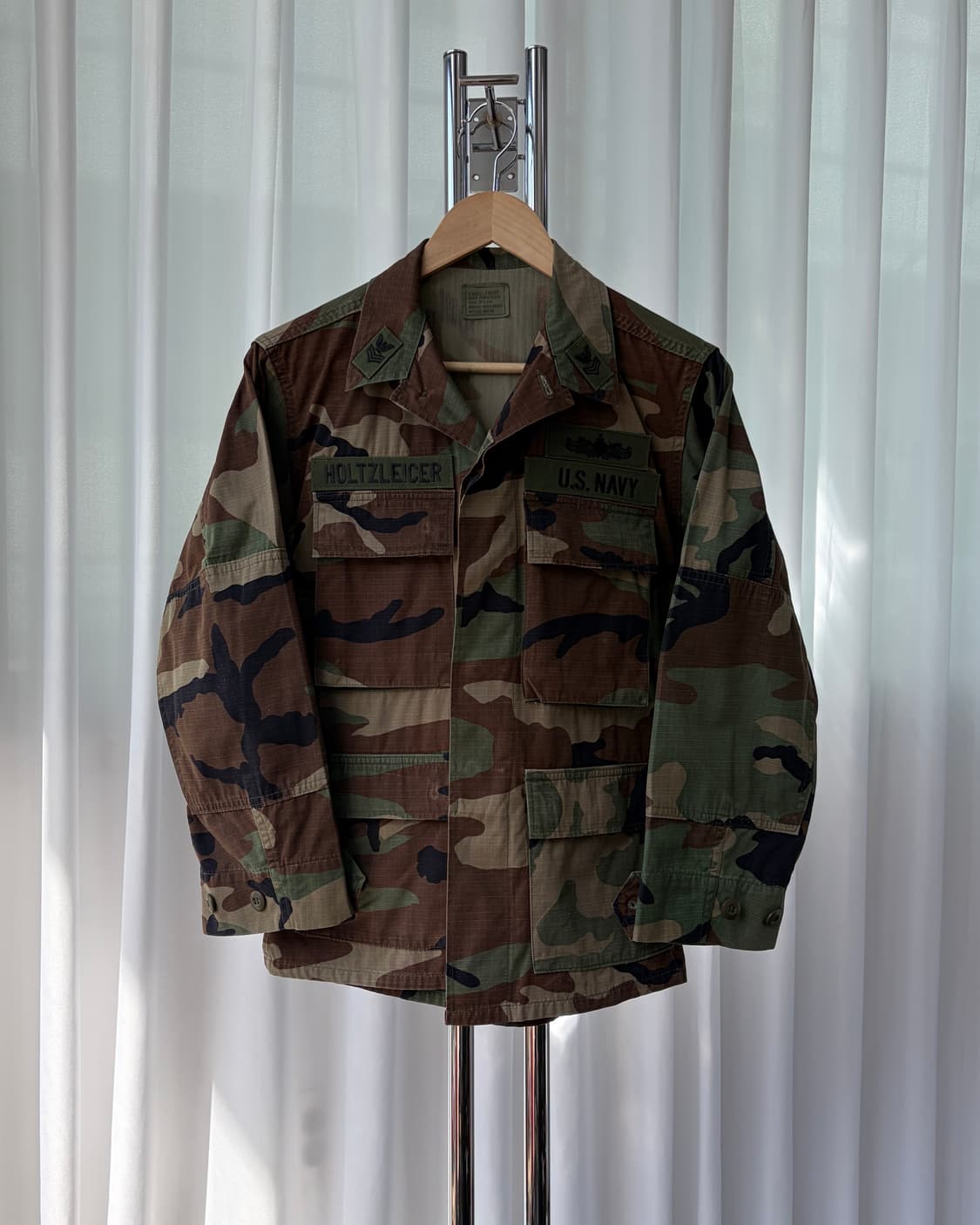 [XS]US NAVY 미군 90s 우드랜드 BDU 셔츠 자켓 상품이미지2