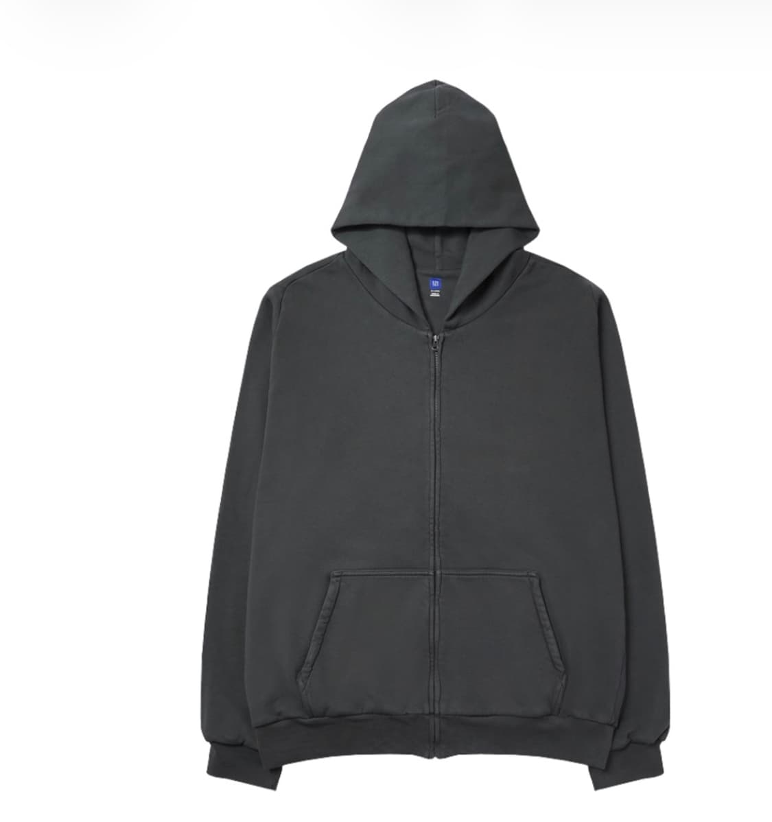 이지 집업 후드 다크 그레이 상품이미지1