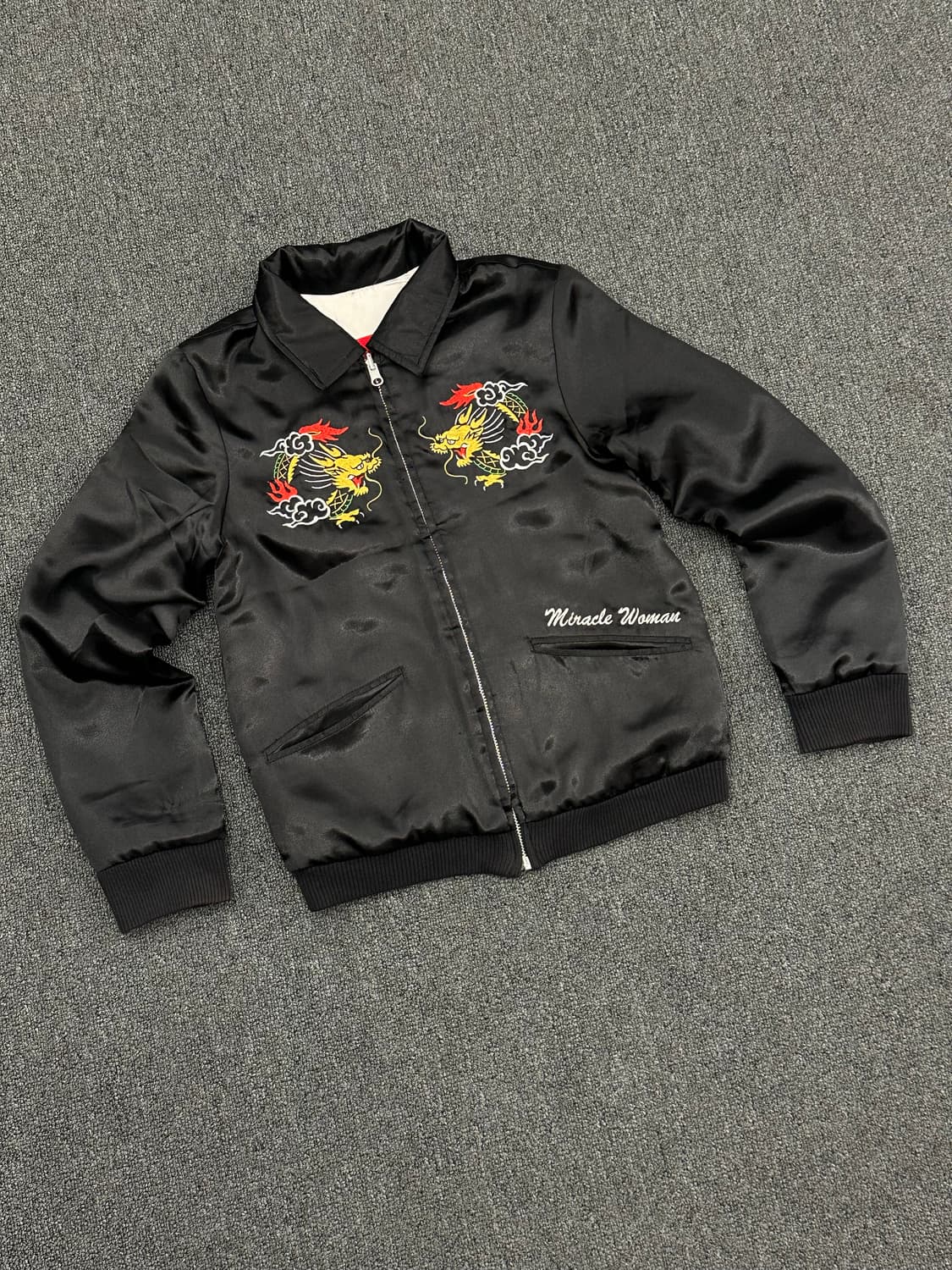 OS)크림소다 리버시블 스카잔 자켓 상품이미지3