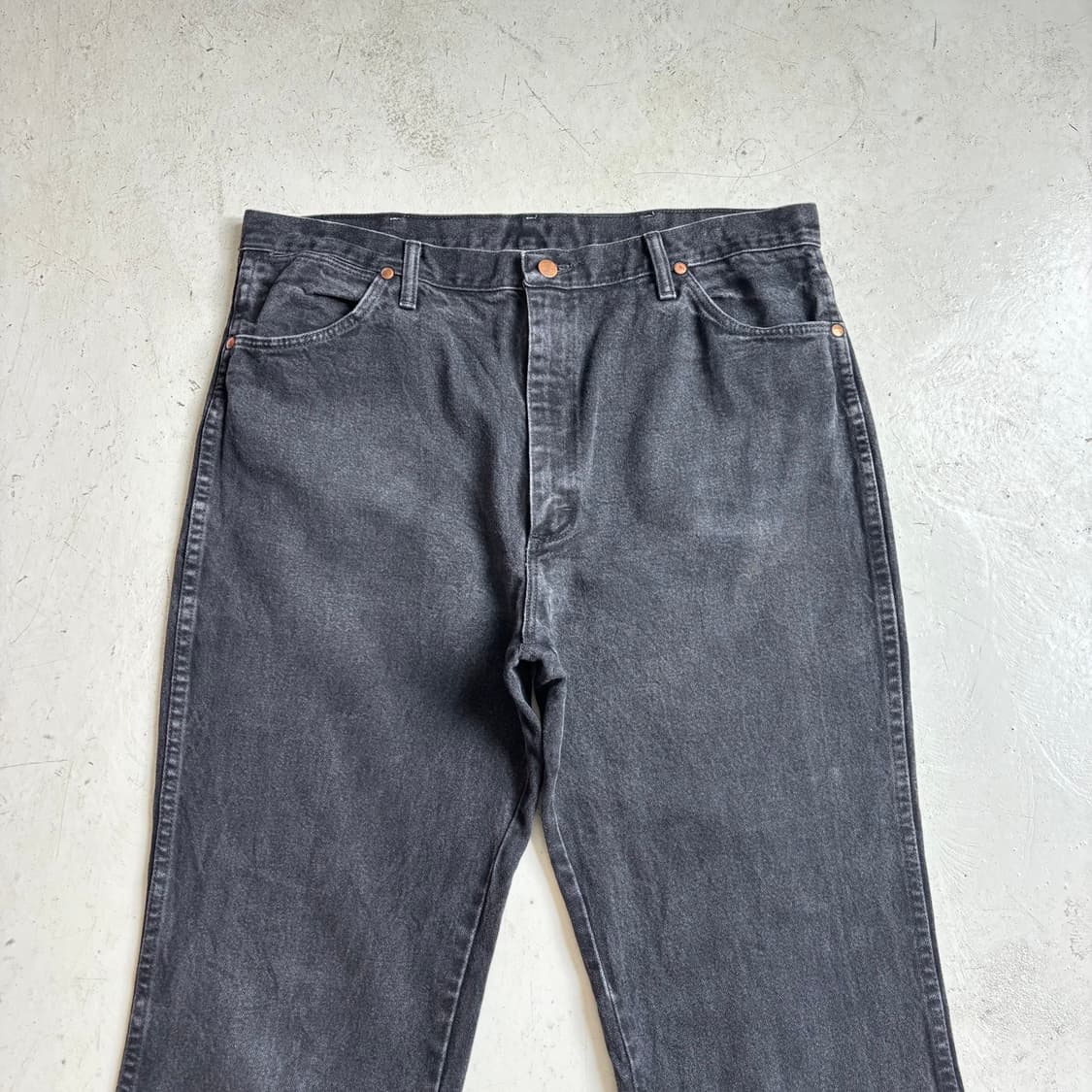 00s 랭글러 빈티지 흑청 데님팬츠 38x36 상품이미지2