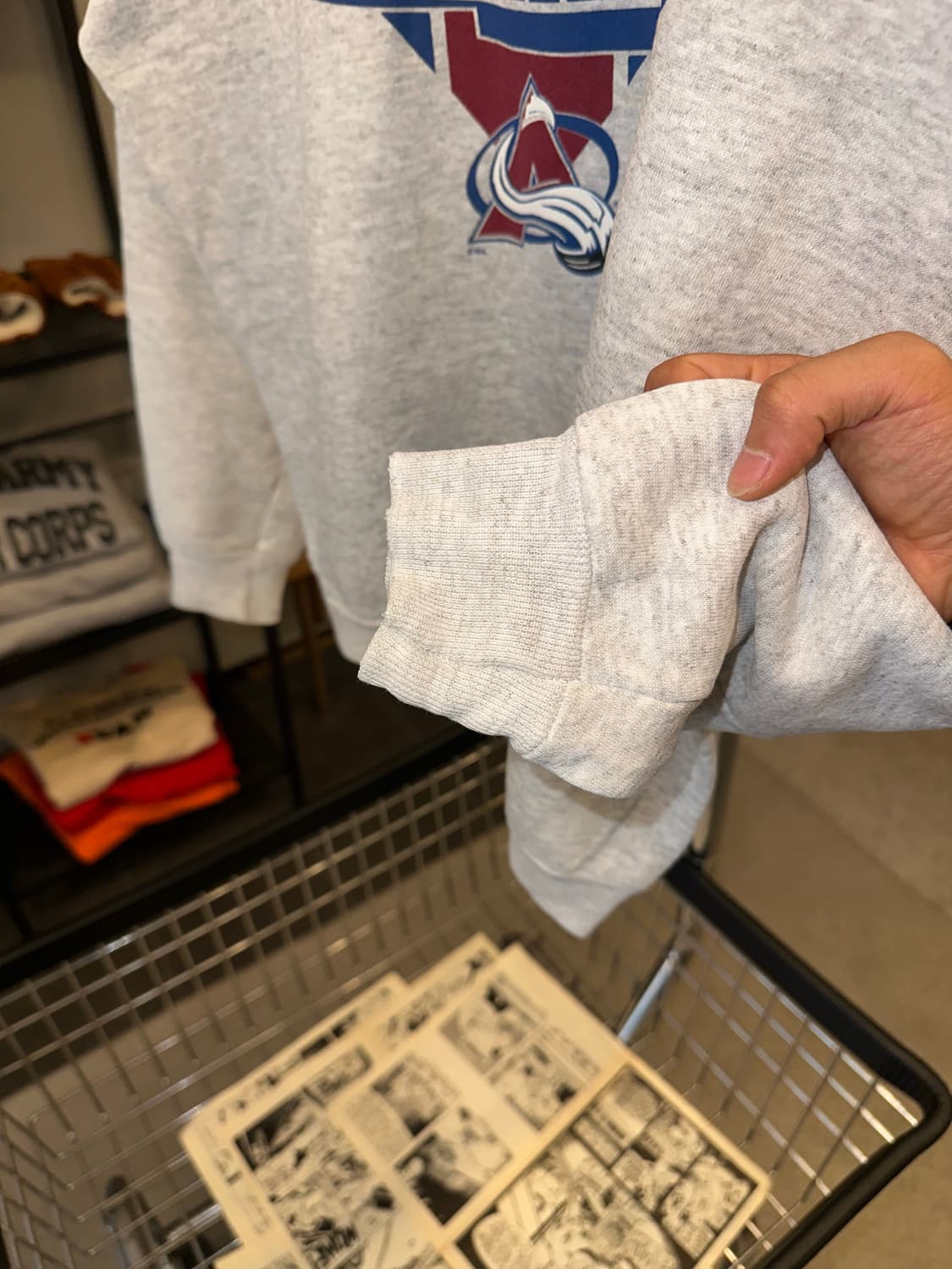 90’s Hanes NHL Colorado Avalanche sweat 상품이미지6