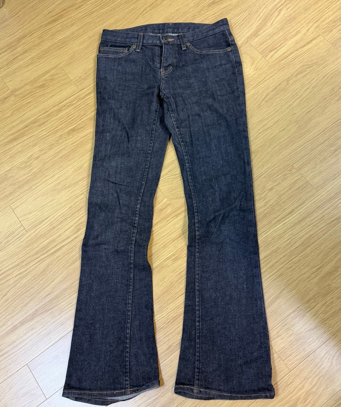 히스테릭글래머 빈티지 로우웨이스트 부츠컷 데님 흑청 S 상품이미지1