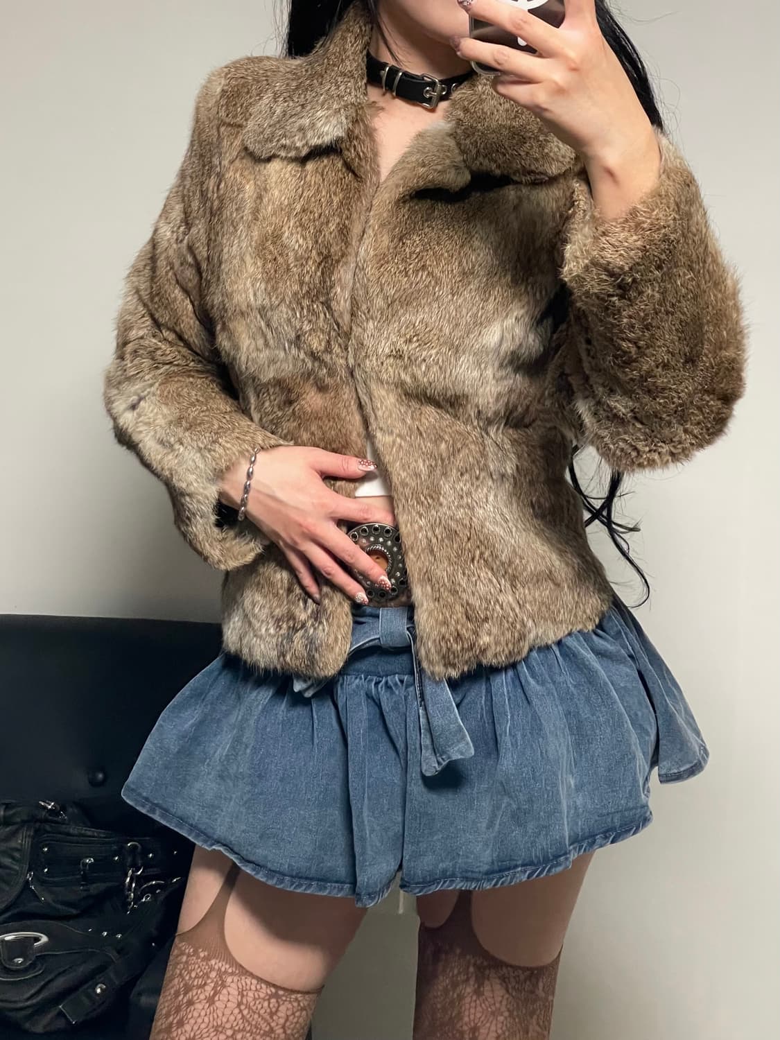 빈티지 리얼래빗 퍼 자켓 상품이미지10