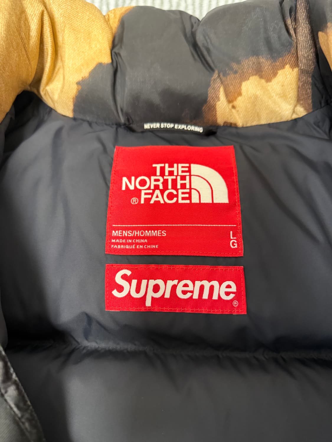 (L) 슈프림 노스페이스 블리치드 눕시 상품이미지6