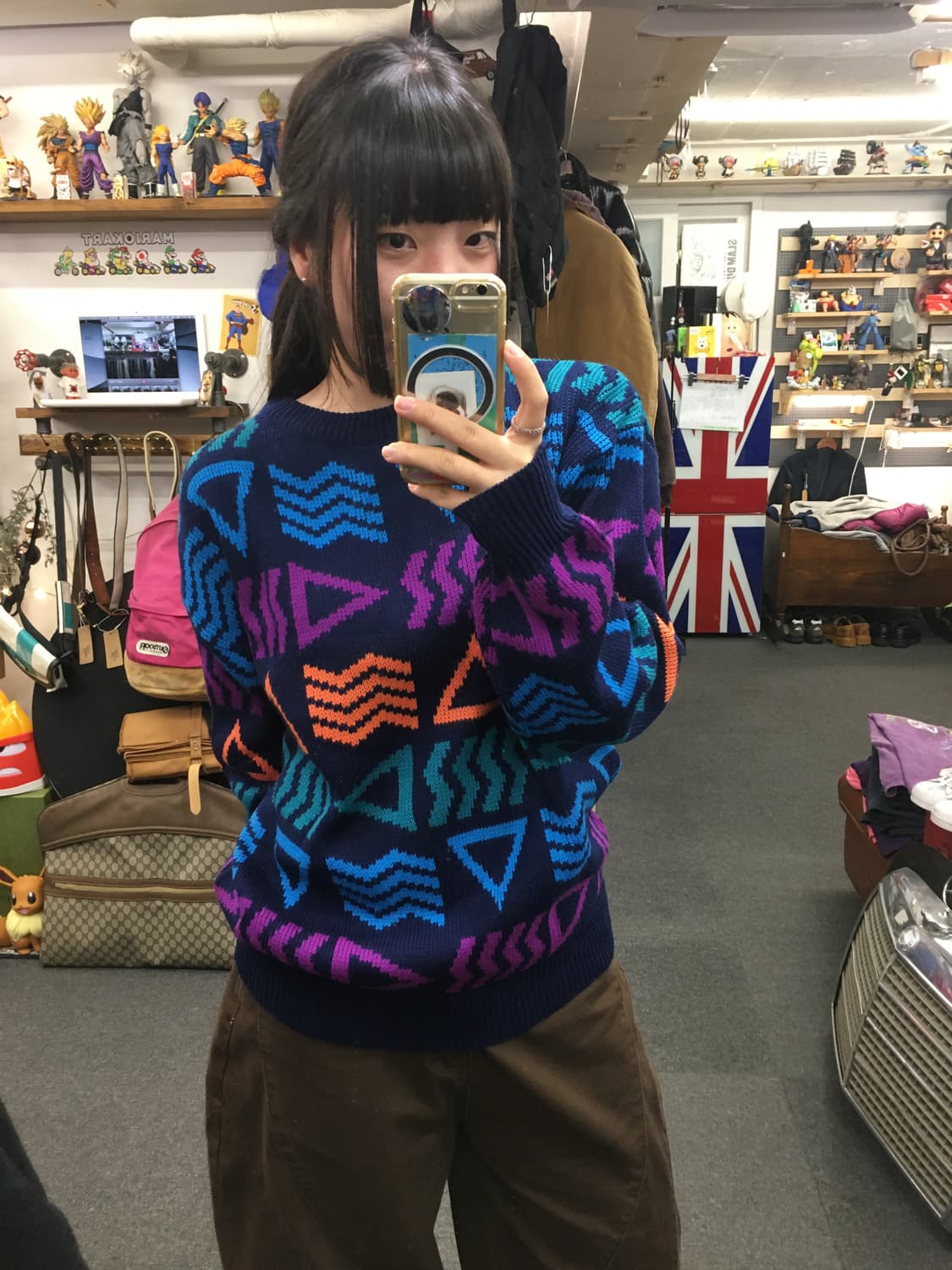 오션퍼시픽 패턴 니트 상품이미지1