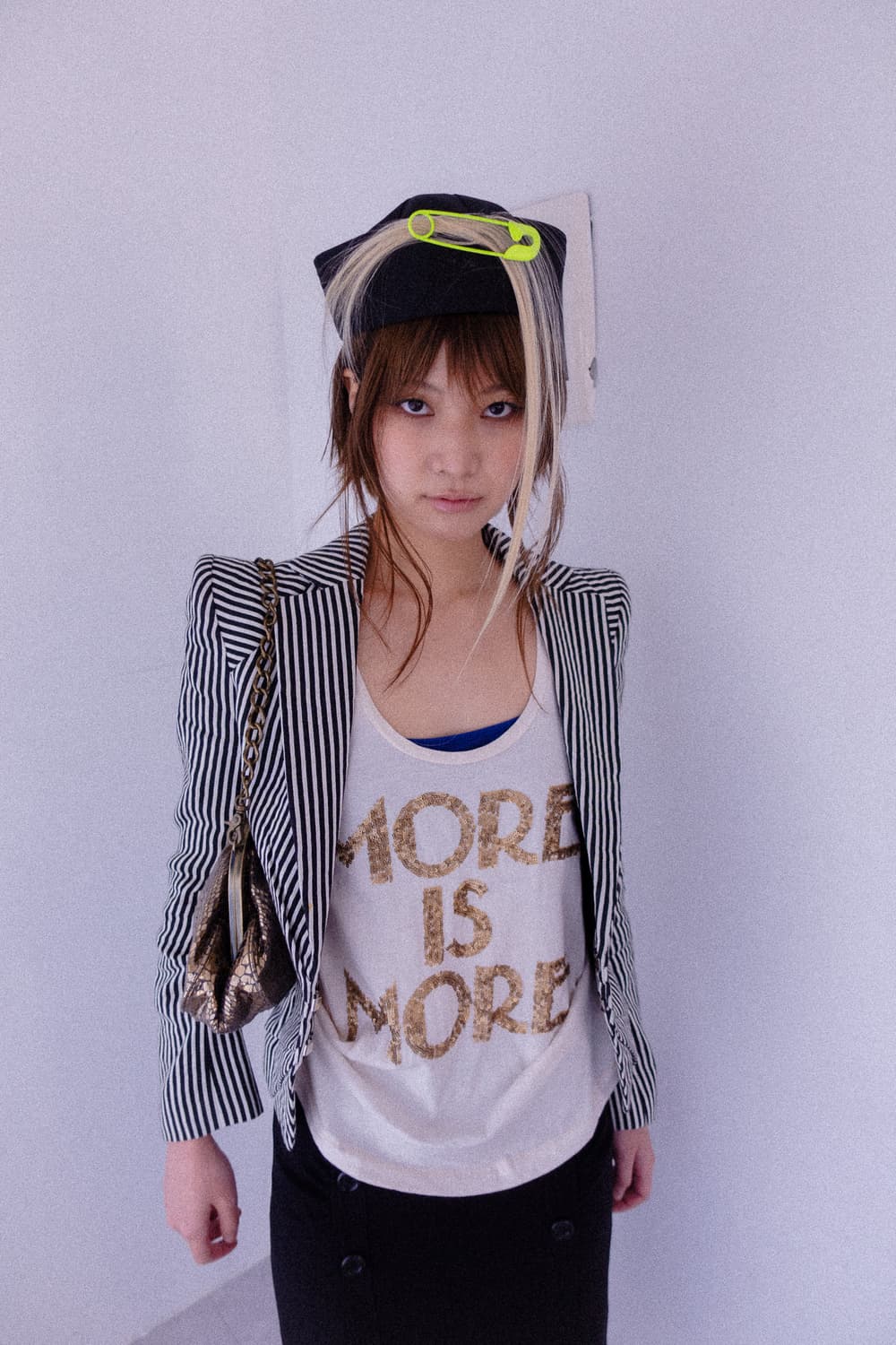 stripe cat shoulder jacket 상품이미지3