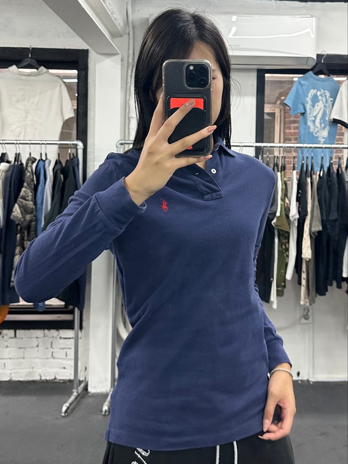 폴로 랄프로렌 카라 롱슬리브 상품이미지1