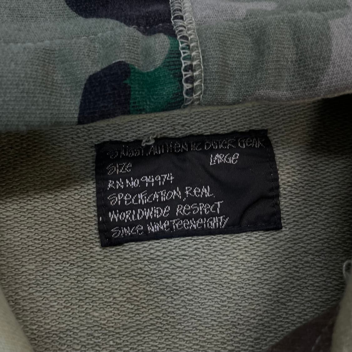 스투시 Stussy 스펠 로고 카모 후드집업 상품이미지3