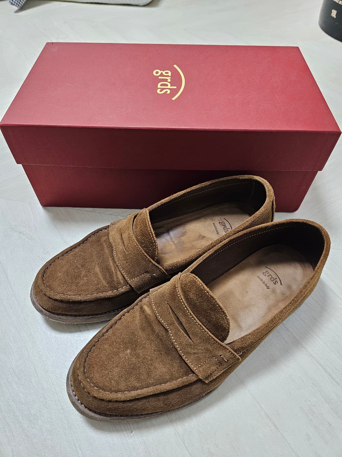 그라더스 스웨이드 브라운 로퍼 260사이즈 상품이미지1