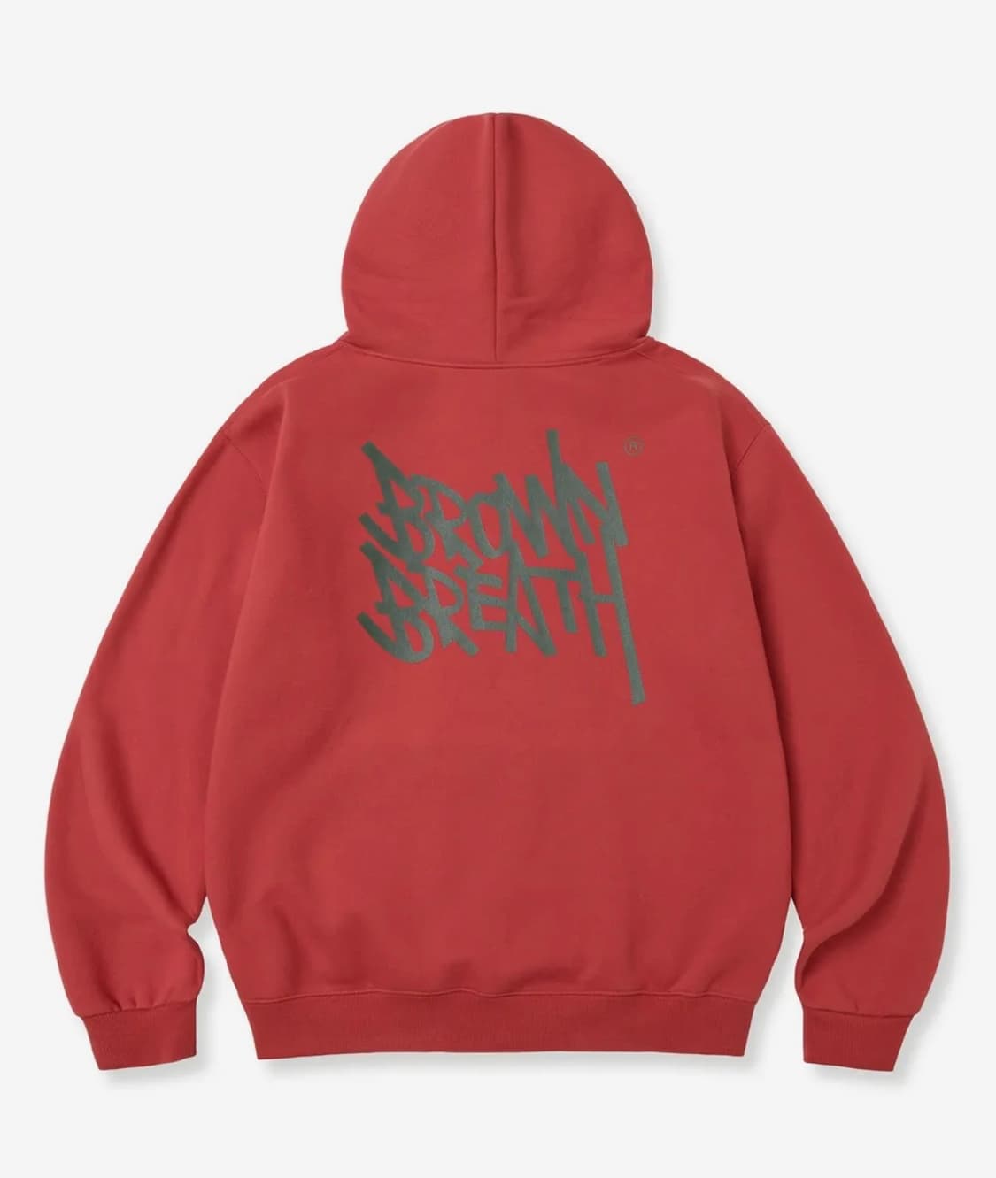 브라운브레스 레드 기모 후드티 상품이미지2