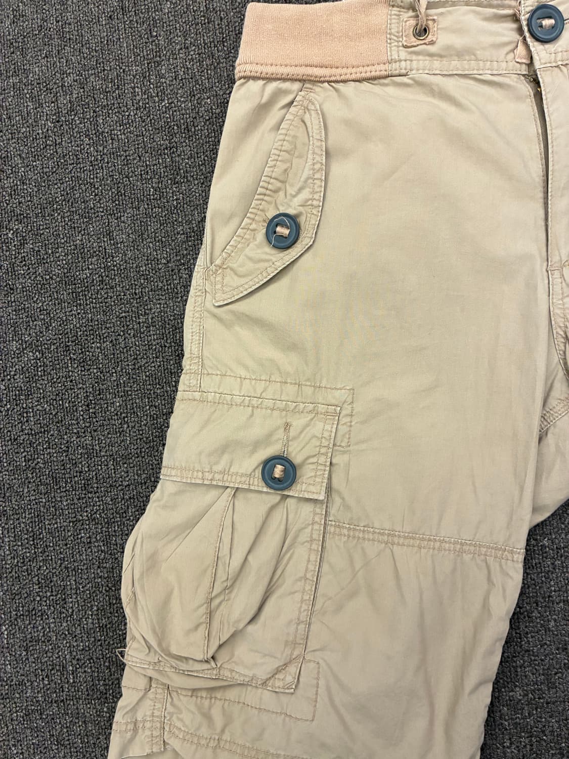 M)Japanese vintage 여성 단추 디테일 카고 쇼츠 상품이미지4