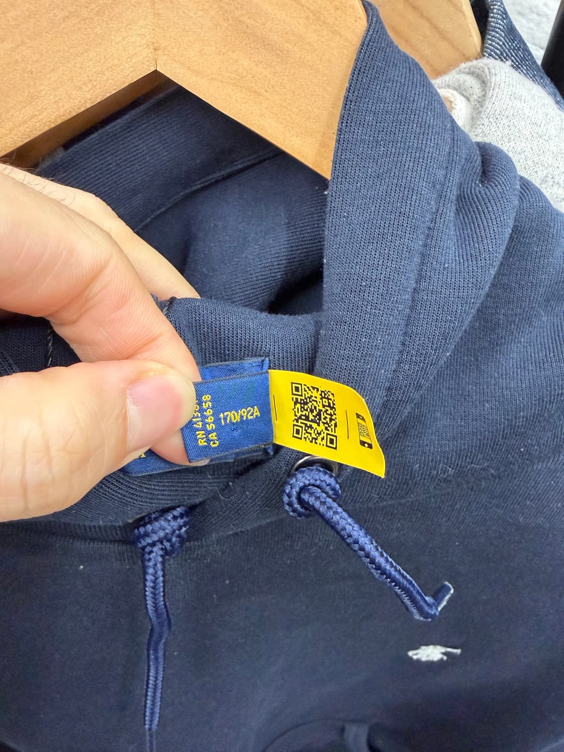 폴로 랄프로렌 네이비 빅로고 후드티 상품이미지6