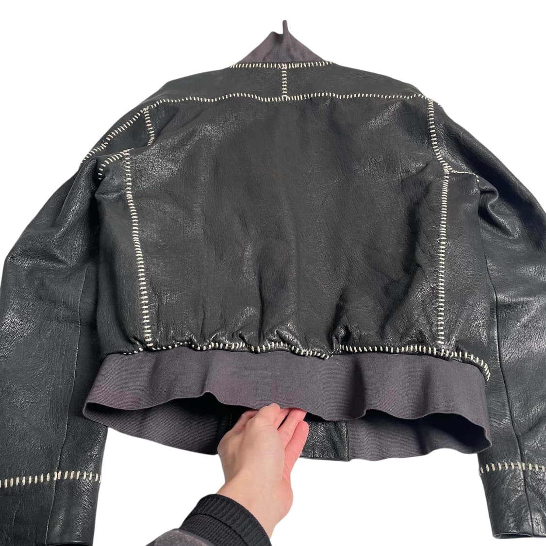 Emporio armani 소가죽 야구공 스티치 자켓 상품이미지9