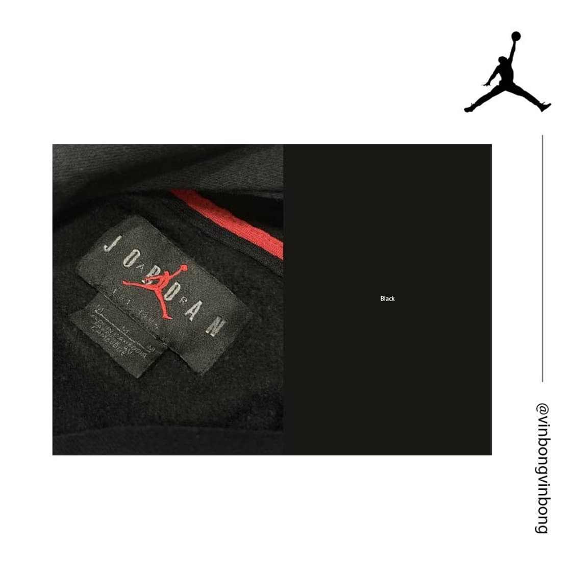 조던 후드티(블랙) 상품이미지5