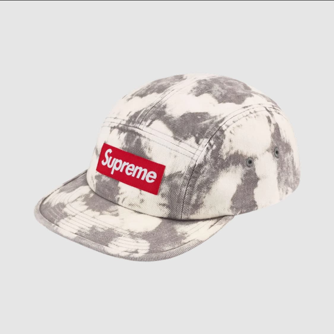 새제품) 슈프림 패치로고 데님 캠프캡 블리치드 볼캡 남자 여자 모자 상품이미지1