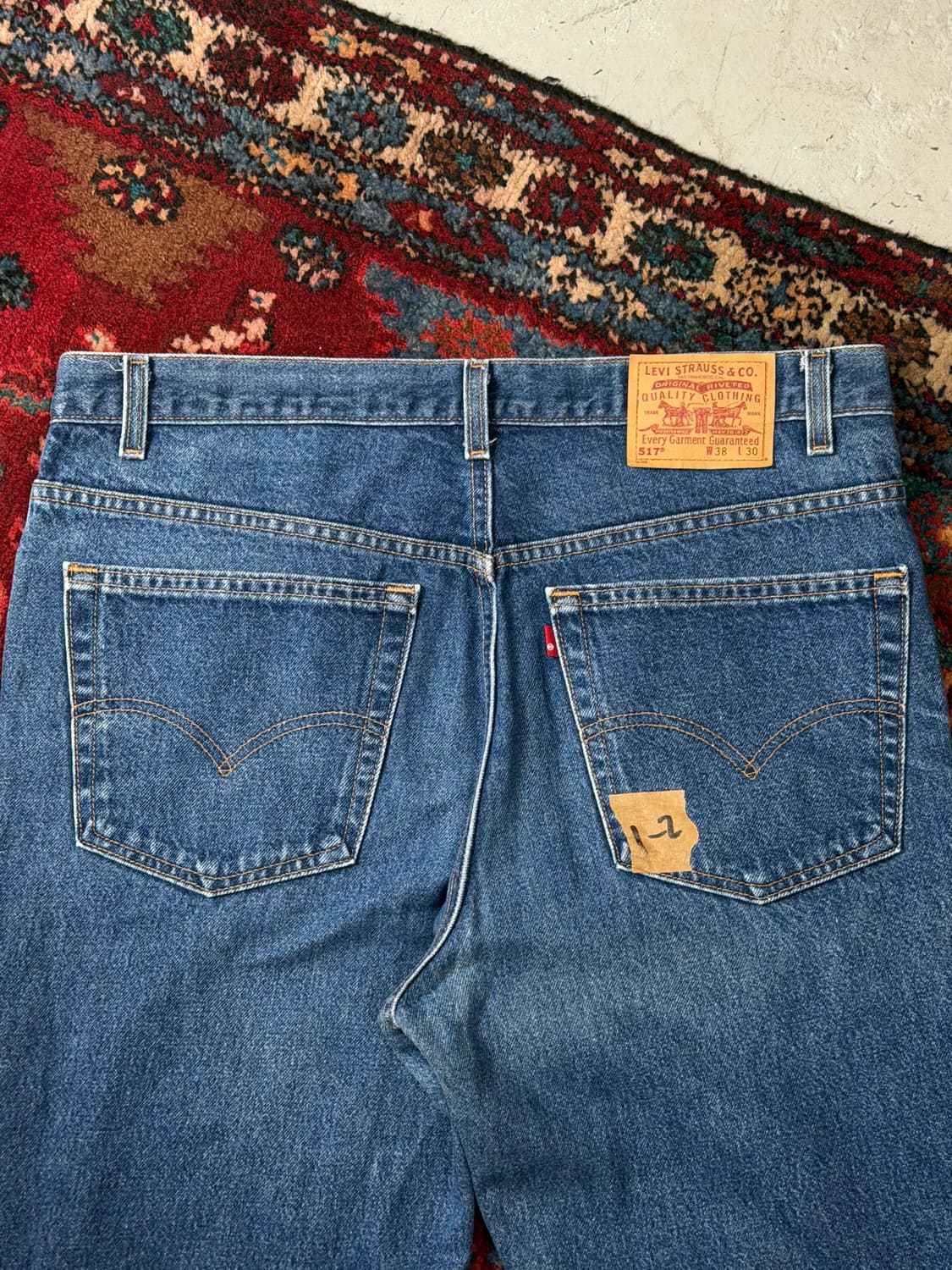 90's USA 빈티지 리바이스 517 부츠컷 플레어진 상품이미지6