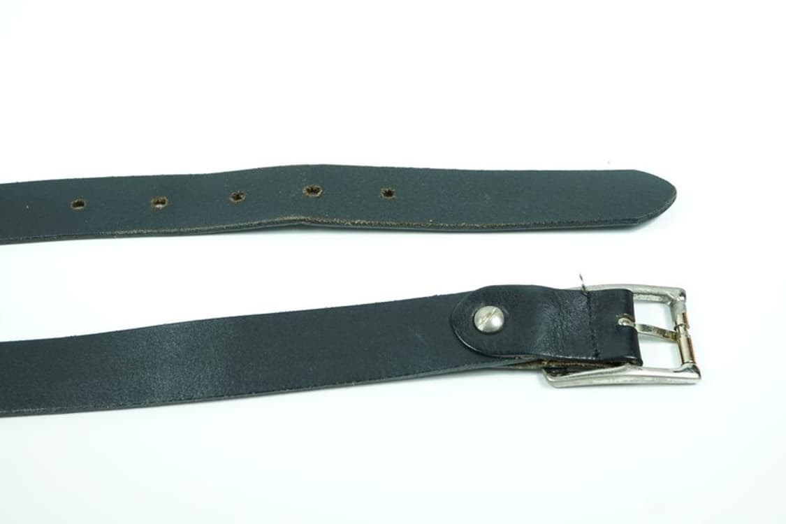 넘버나인 빈티지 블랙 레더 벨트 상품이미지6