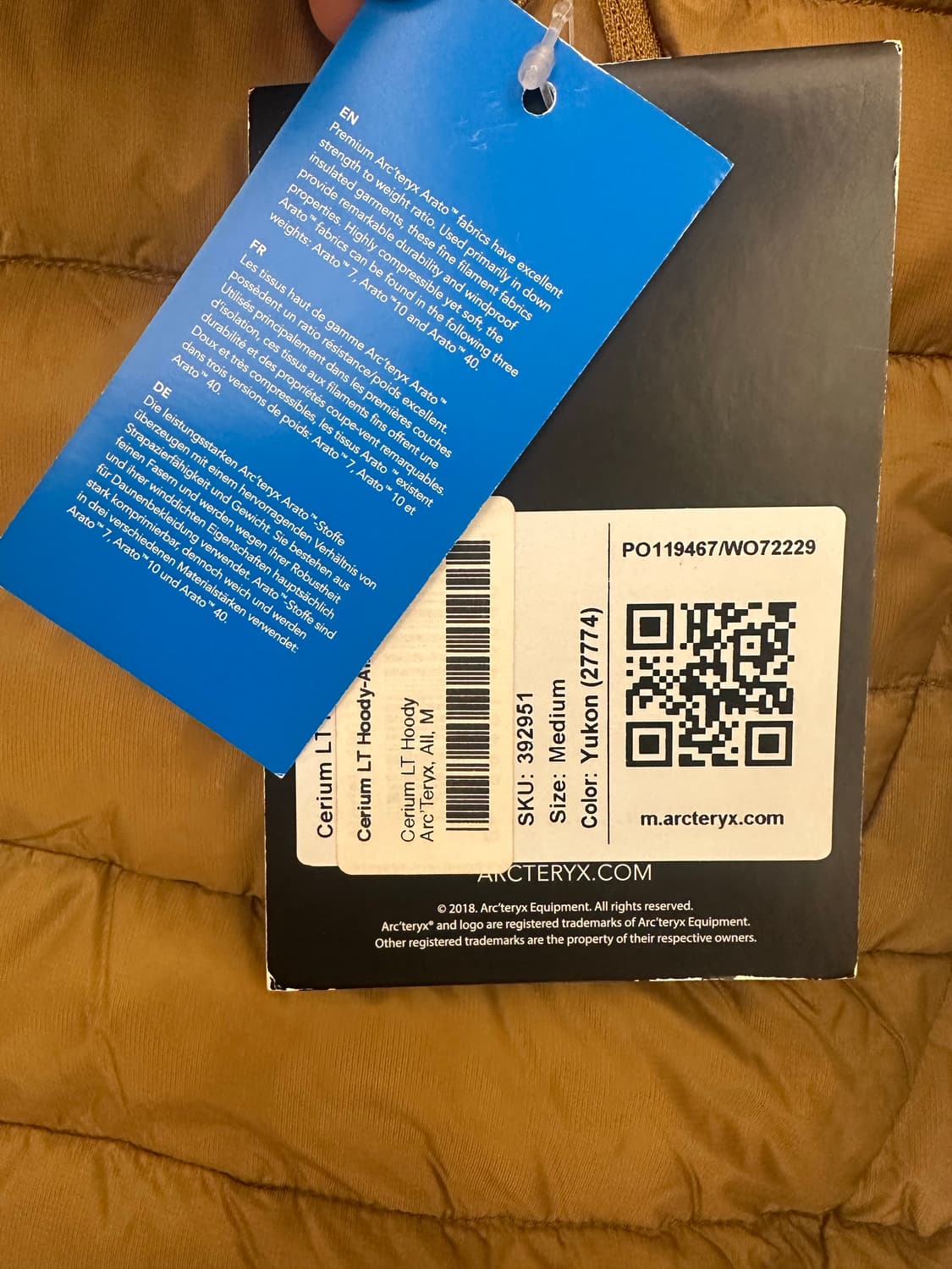 아크테릭스 세륨 후디 유콘 M  상품이미지2