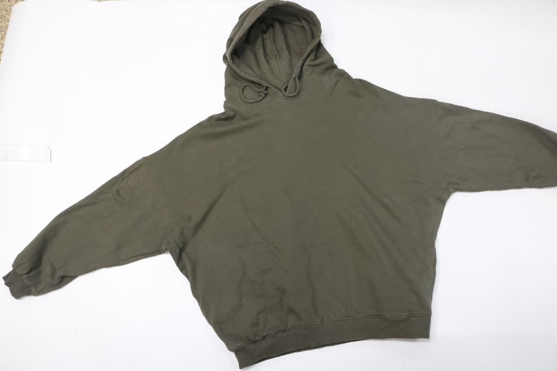 GYDA 제이다 백로고 토끼 자수 카키 오버핏 후드티 상품이미지5