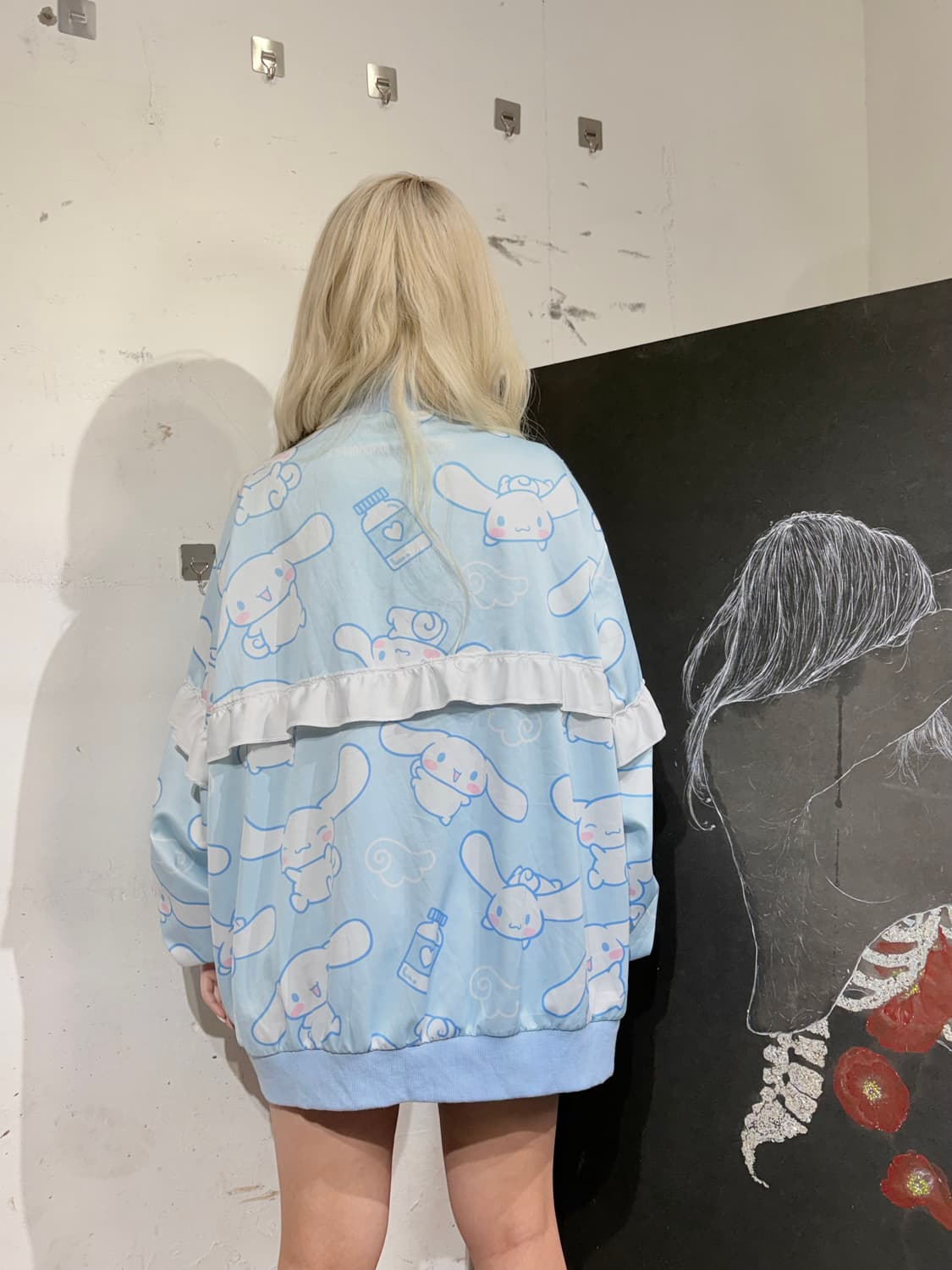 Acdcrag X 산리오 시나몬롤 천사계 지뢰계 갸루 집업 자켓 상품이미지6